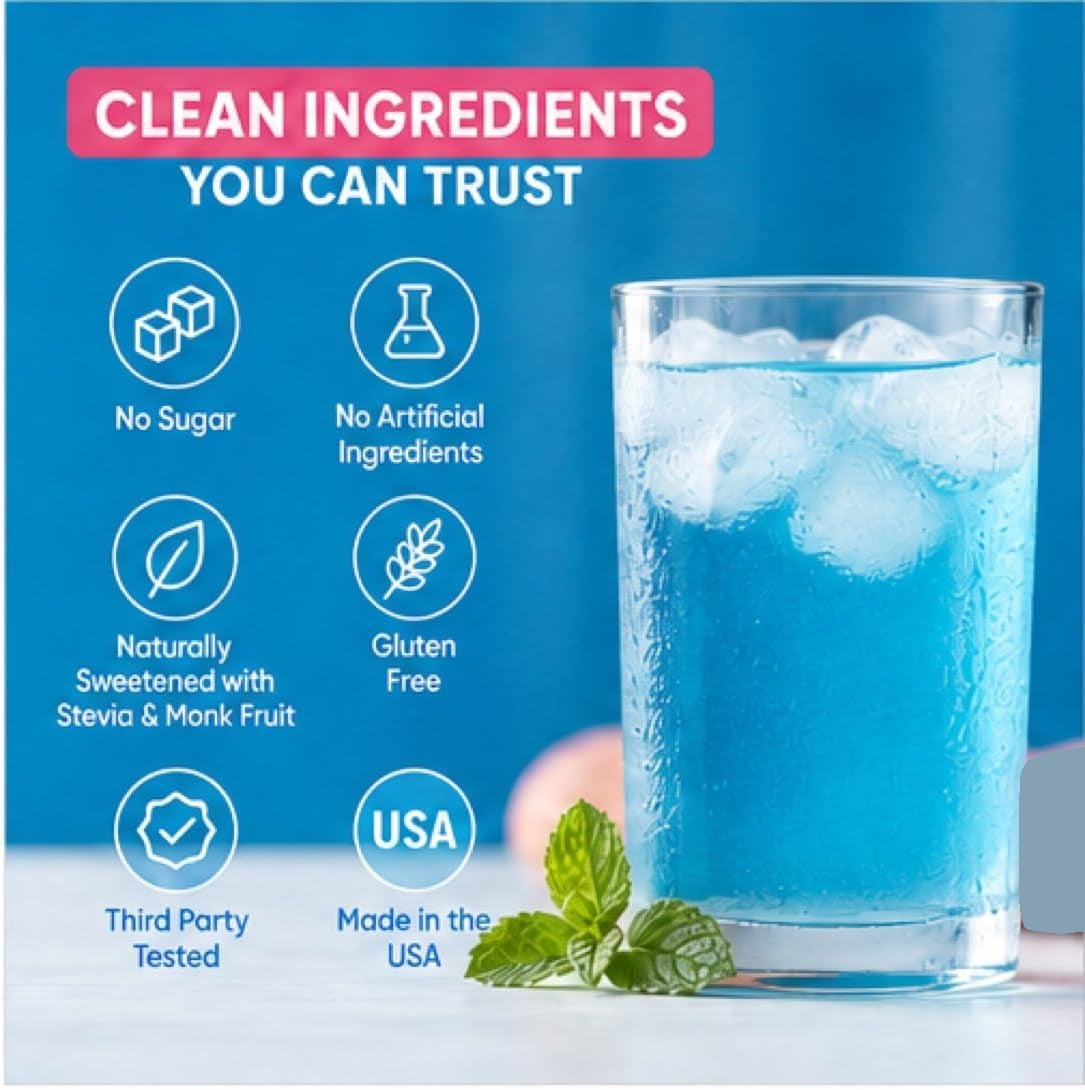 Hydration+ Electrolyte Drink Mix, Cool Blue