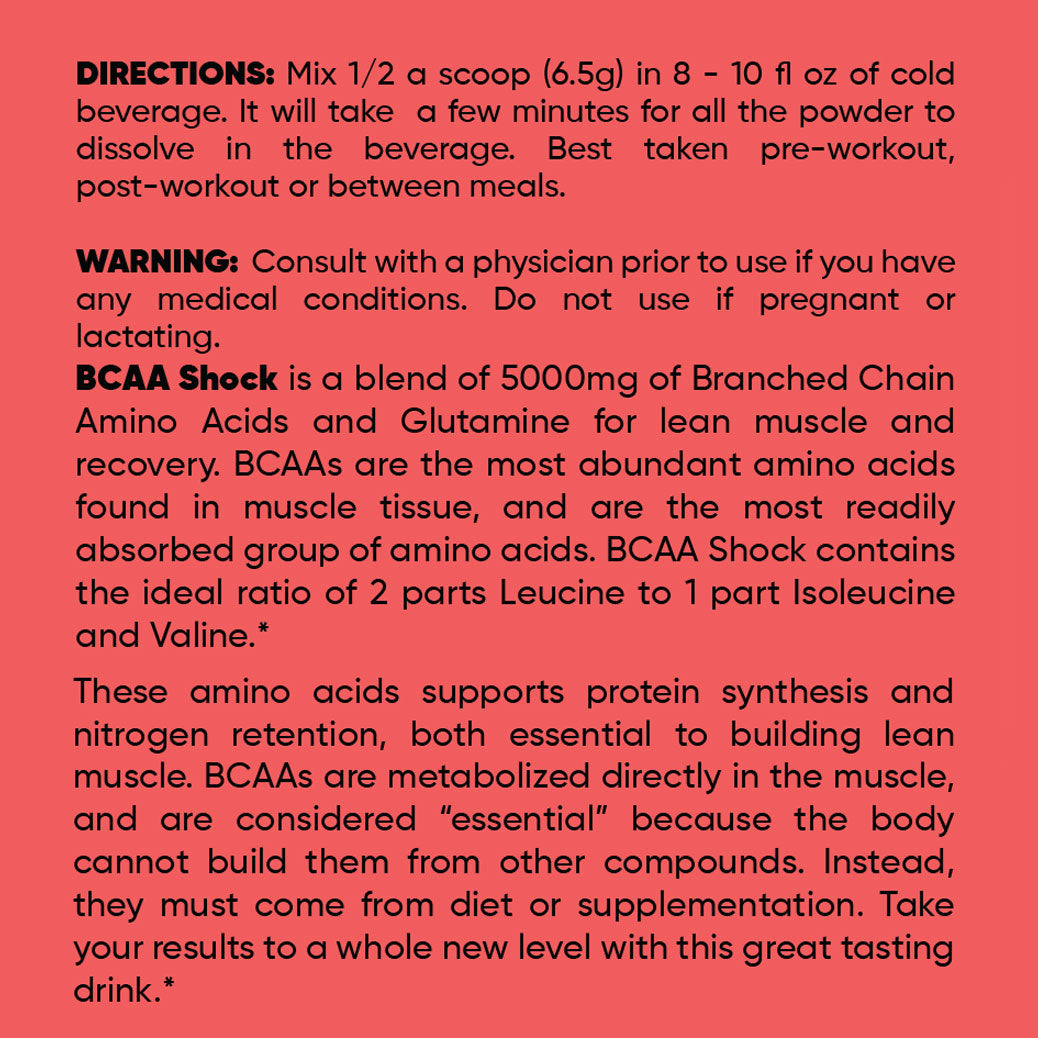 BCAA Shock Powder | Fruit Punch