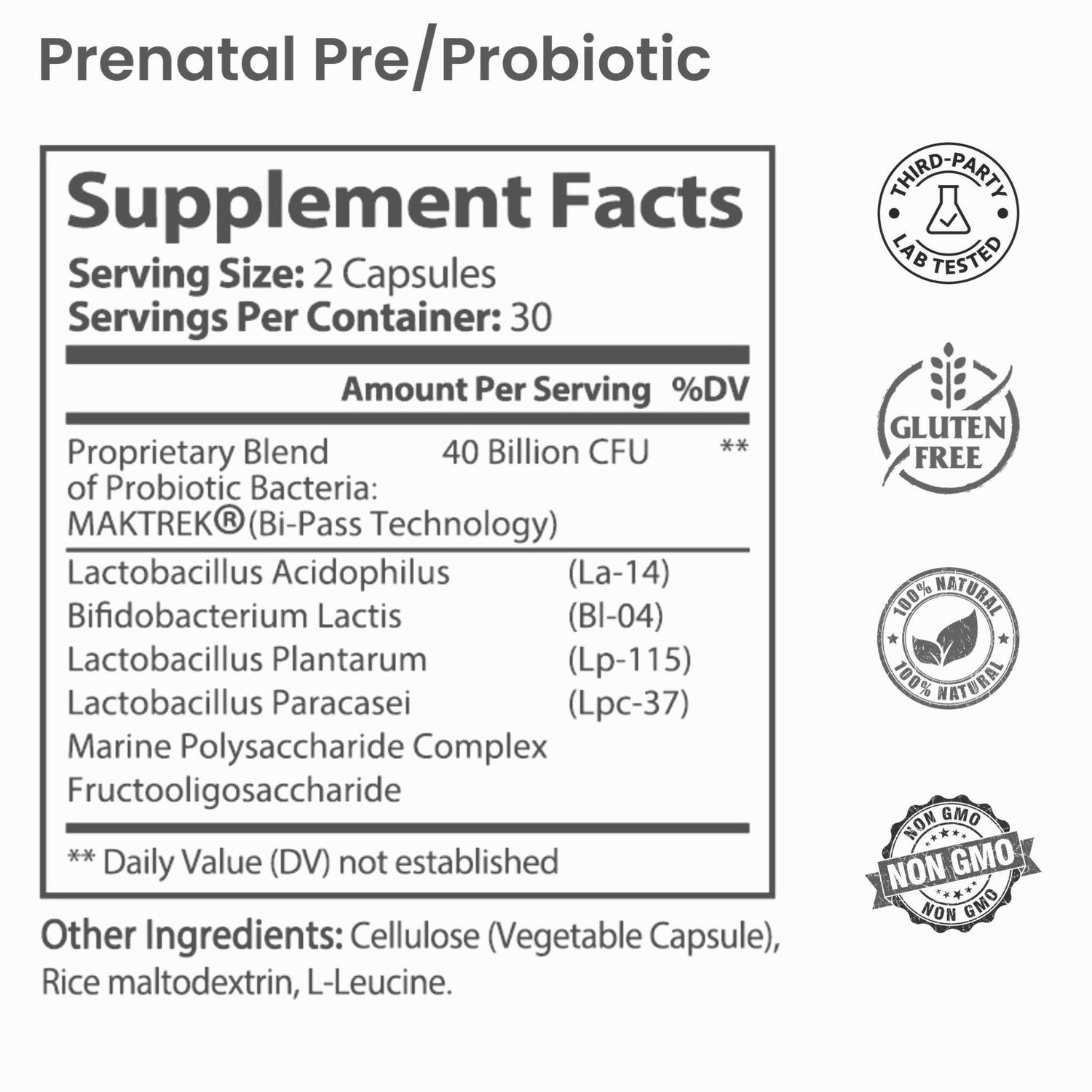 Complete Pre/Probiotic - NutraBump Nutrition bumped up, general health, multivitamin, NutraBump, prebiotic, prenatal, probiotic