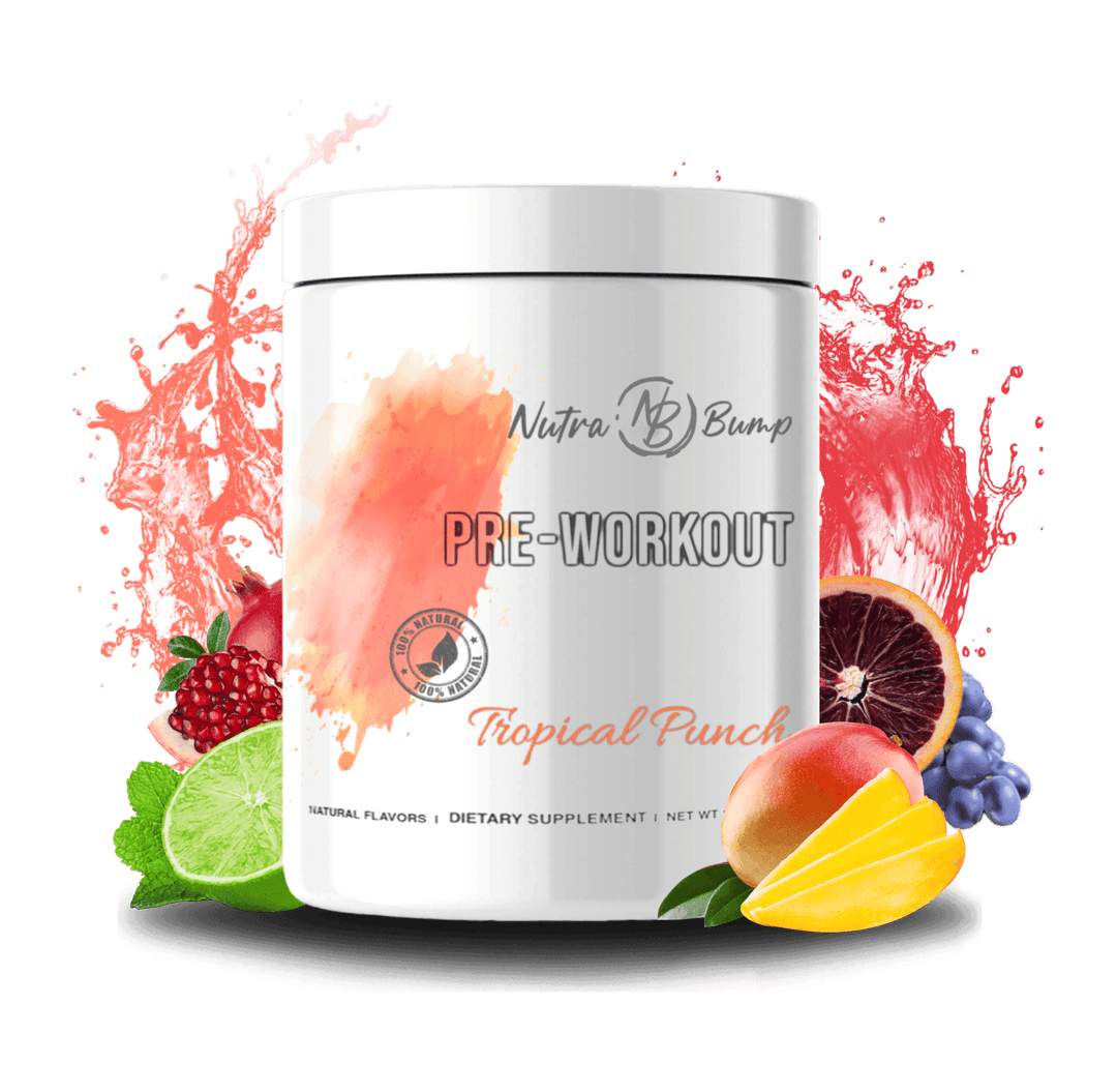 Pregnancy & Nursing Natural Pre Workout Tropical Punch - NutraBump Nutrition