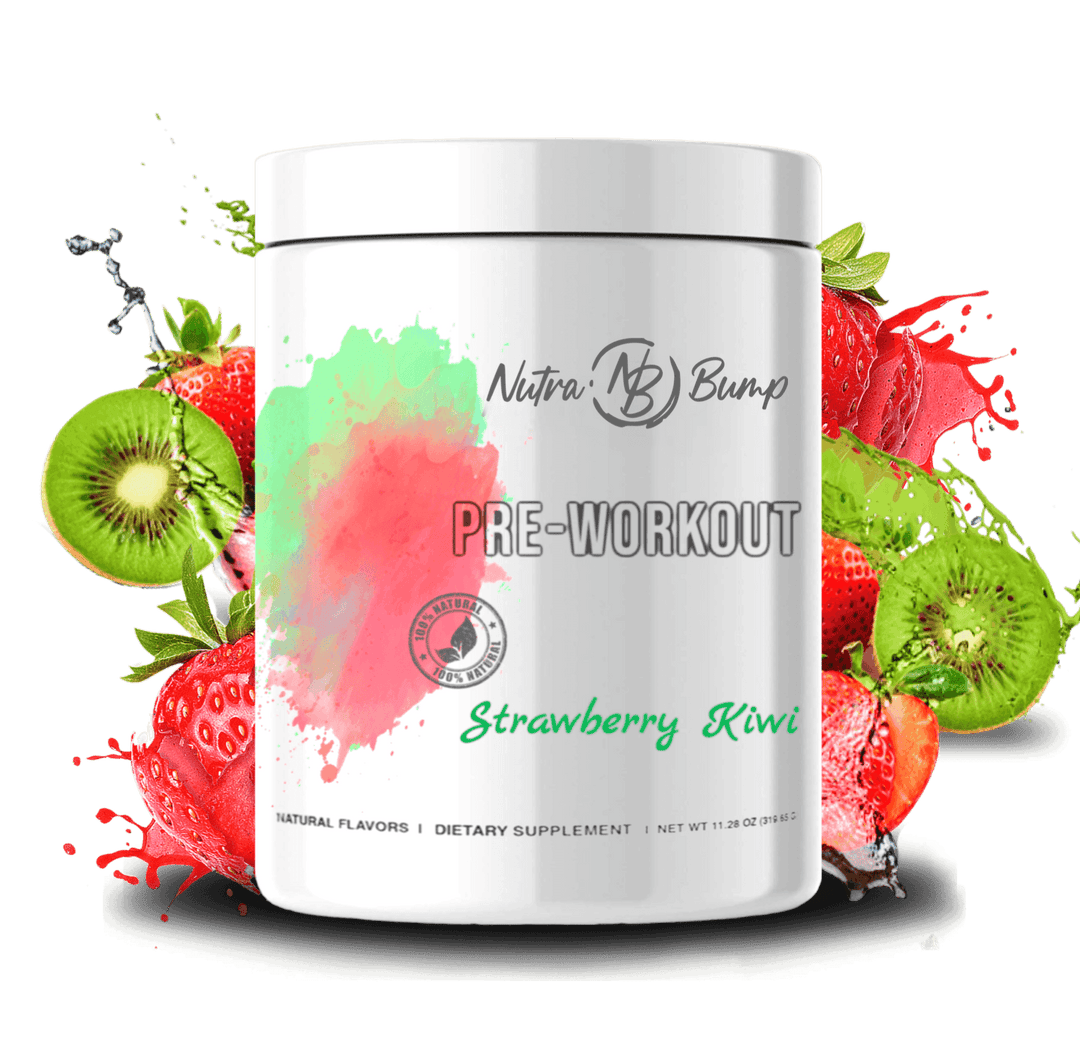 Pregnancy & Nursing Pre Workout Strawberry Kiwi - NutraBump Nutrition bumped up, natural supplement, NutraBump, pre workout, pregnancy energy, pregnancy pre workout, prenatal
